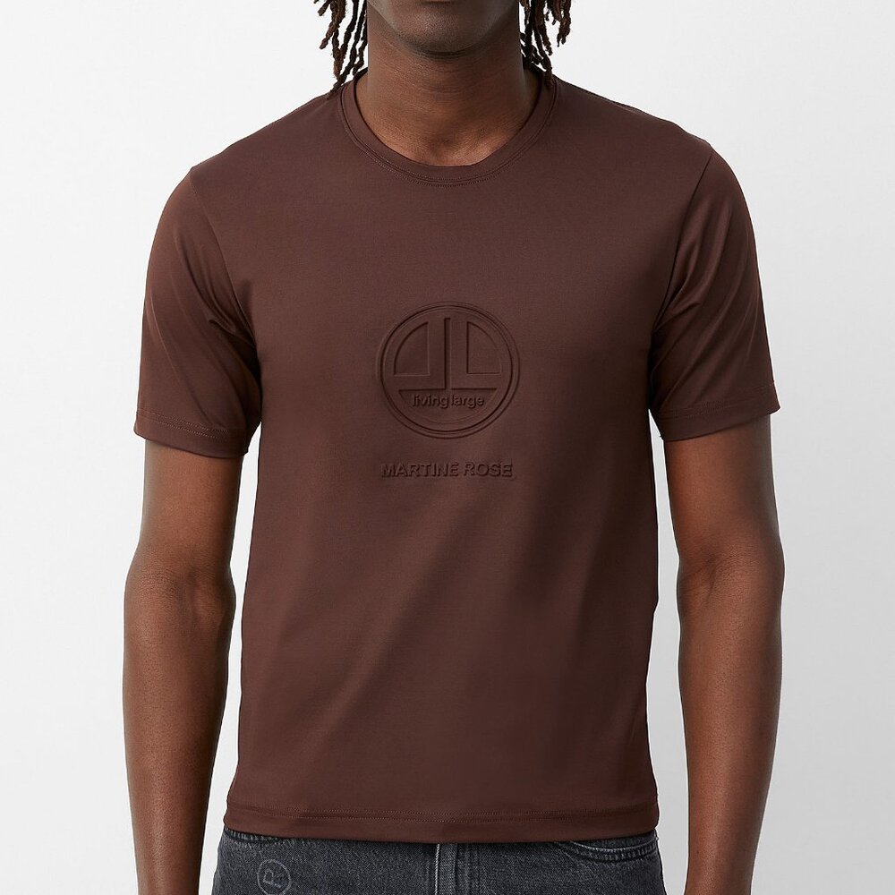 BNWT SS22 MARTINE ROSE EMBOSSED FITTED STRETCH TSHIRT B L